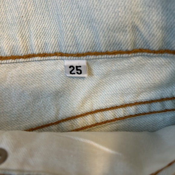 Sandrine Rose Side Zipper Distressed Jean Shorts - Picture 8 of 9